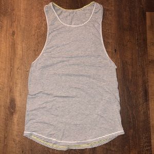 Lululemon Striped Grey Tank
